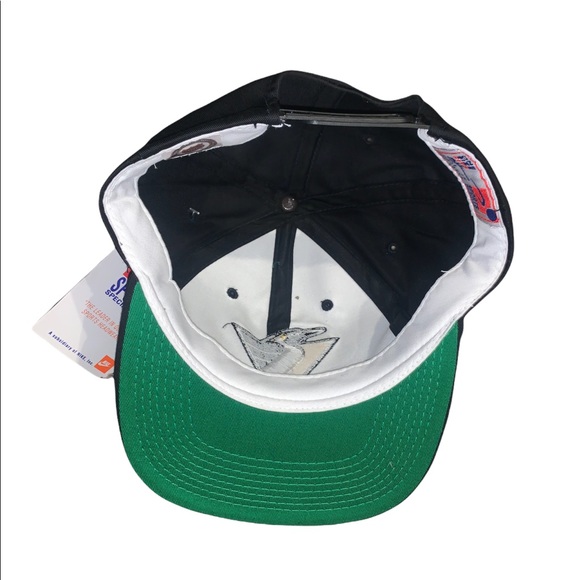 Vintage 90s Pittsburgh Penguins Plain Logo Sports Specialties Snapback Hat - Picture 5 of 7